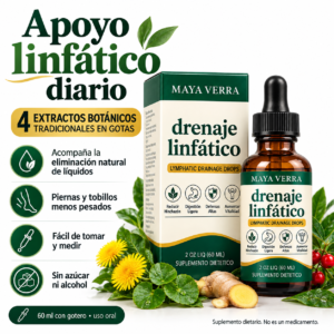 Drenaje Linfático, Fórmula Herbal 4 en 1