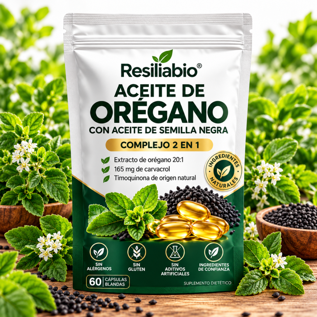 Resiliabio® Aceite de Orégano + Aceite de Semilla Negra